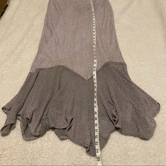 DAMIANOU Vintage Silver mesh detail metallic dress and cardigan set - Picture 9 of 15